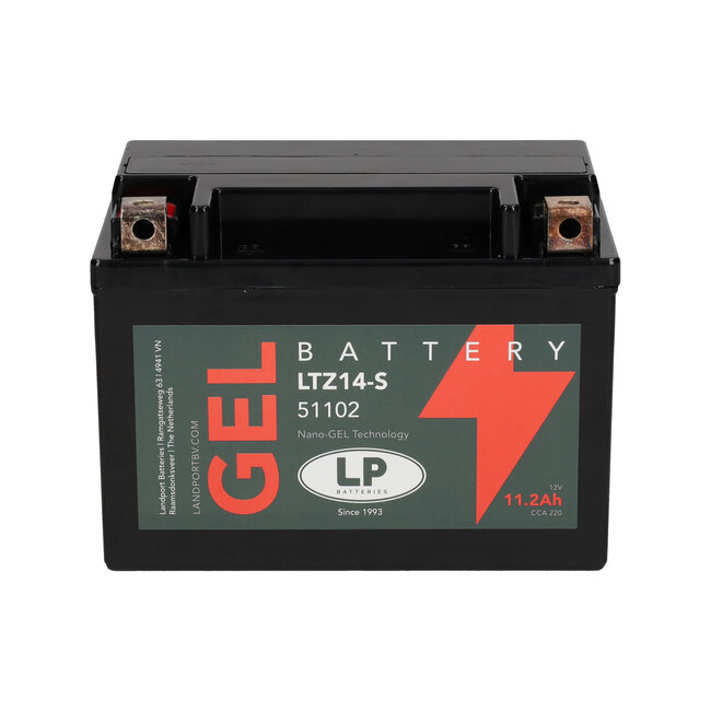 Landport (LP) LTZ14-S motor GEL accu 12 volt 11,2 ah (51102 - GTZ14-S)