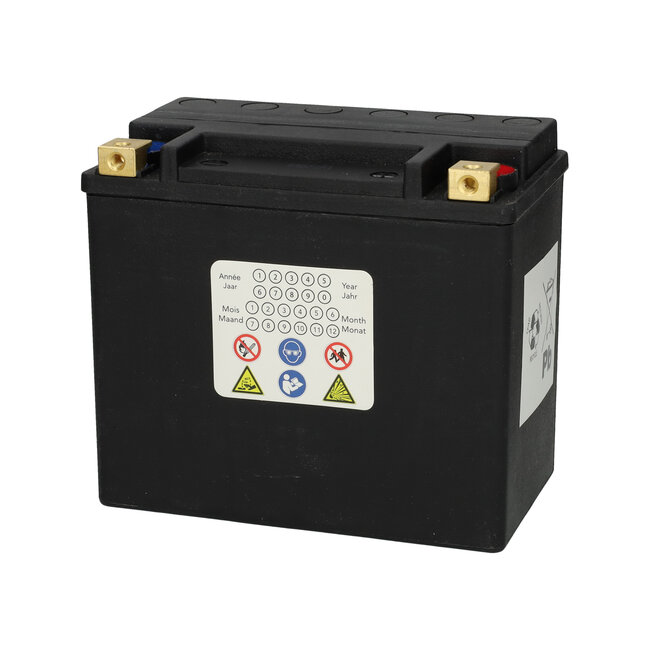 Landport (LP) HVT-4 Harley accu AGM 12 volt 22 ah (MH HVT-4) met de + rechts voor