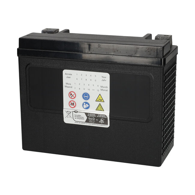 Landport (LP) Harley accu HVTG24H-3 (MH GHD24H-3) 12 volt 24 ah met de + rechts voor