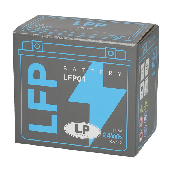 Landport (LP) LFP01 12 volt 24 Wh ﻿Lithium LiFePO4 accu