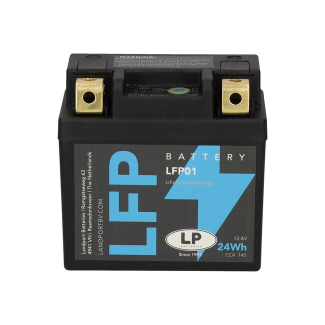 Landport (LP) LFP01 12 volt 24 Wh ﻿Lithium LiFePO4 accu