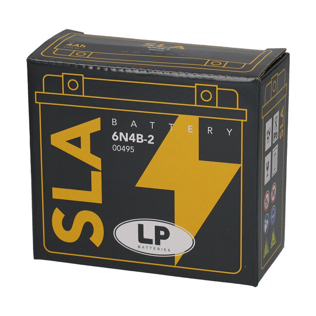 Landport (LP) SLA 6N4B-2 motor accu 6 volt 4,0 ah (00495)