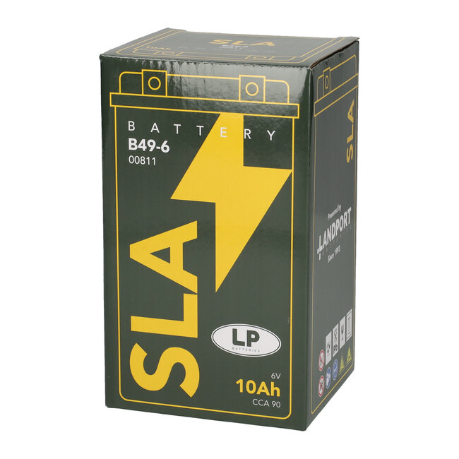 Landport (LP) SLA B49-6 motor accu 6 volt 10,0 ah (00811)