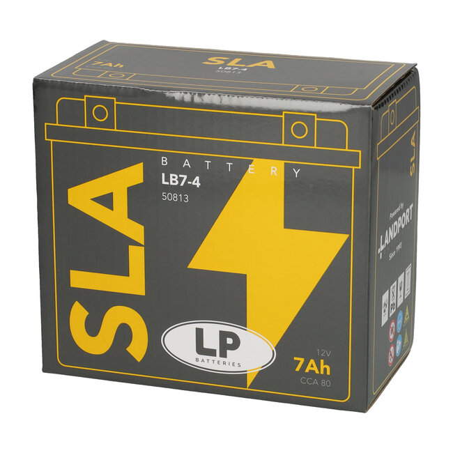 Landport (LP) SLA LB7-4 motor accu 12 volt 7 ah (50813 - YB7-4)