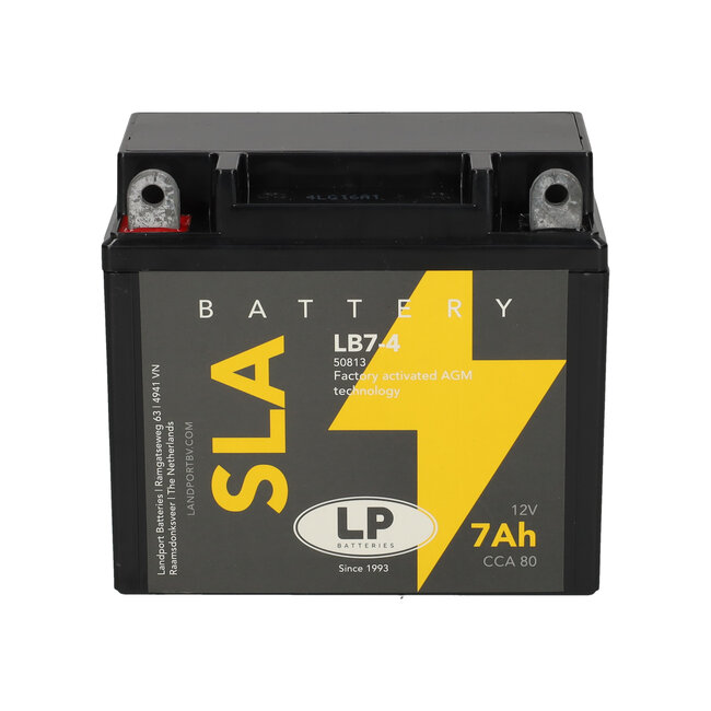 Landport (LP) SLA LB7-4 motor accu 12 volt 7 ah (50813 - YB7-4)