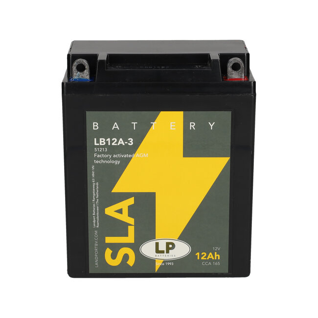 Landport (LP) SLA LB12A-3 motor accu 12 volt 12 ah (51213 - YB12A-3)