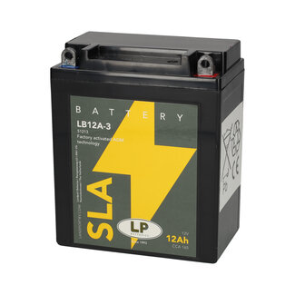 Landport (LP) SLA LB12A-3 motor accu 12 volt 12 ah (51213 - YB12A-3)