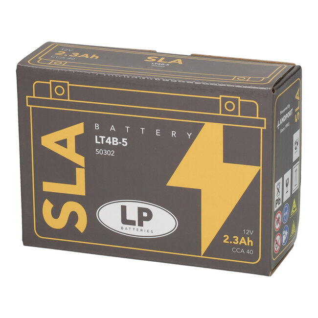 Landport (LP) SLA LT4B-5 motor accu 12 volt 2,3 ah (50302 - YT4B-5)