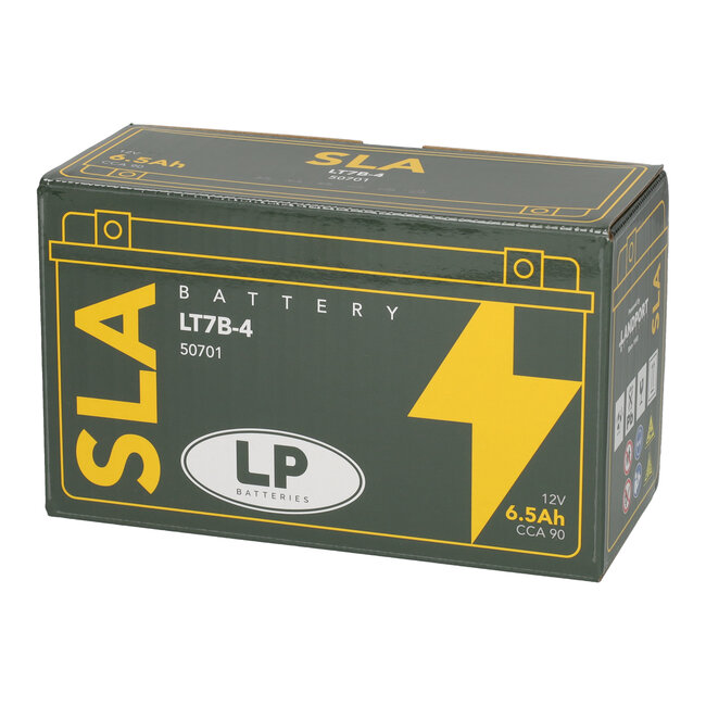 Landport (LP) SLA LT7B-4 Motor accu 12 volt 6,5 ah (50701 - YT7B-4)