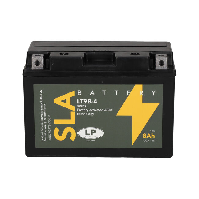 Landport (LP) SLA LT9B-4 Motor accu 12 volt 8,0 ah (50902 - YT9B-4)