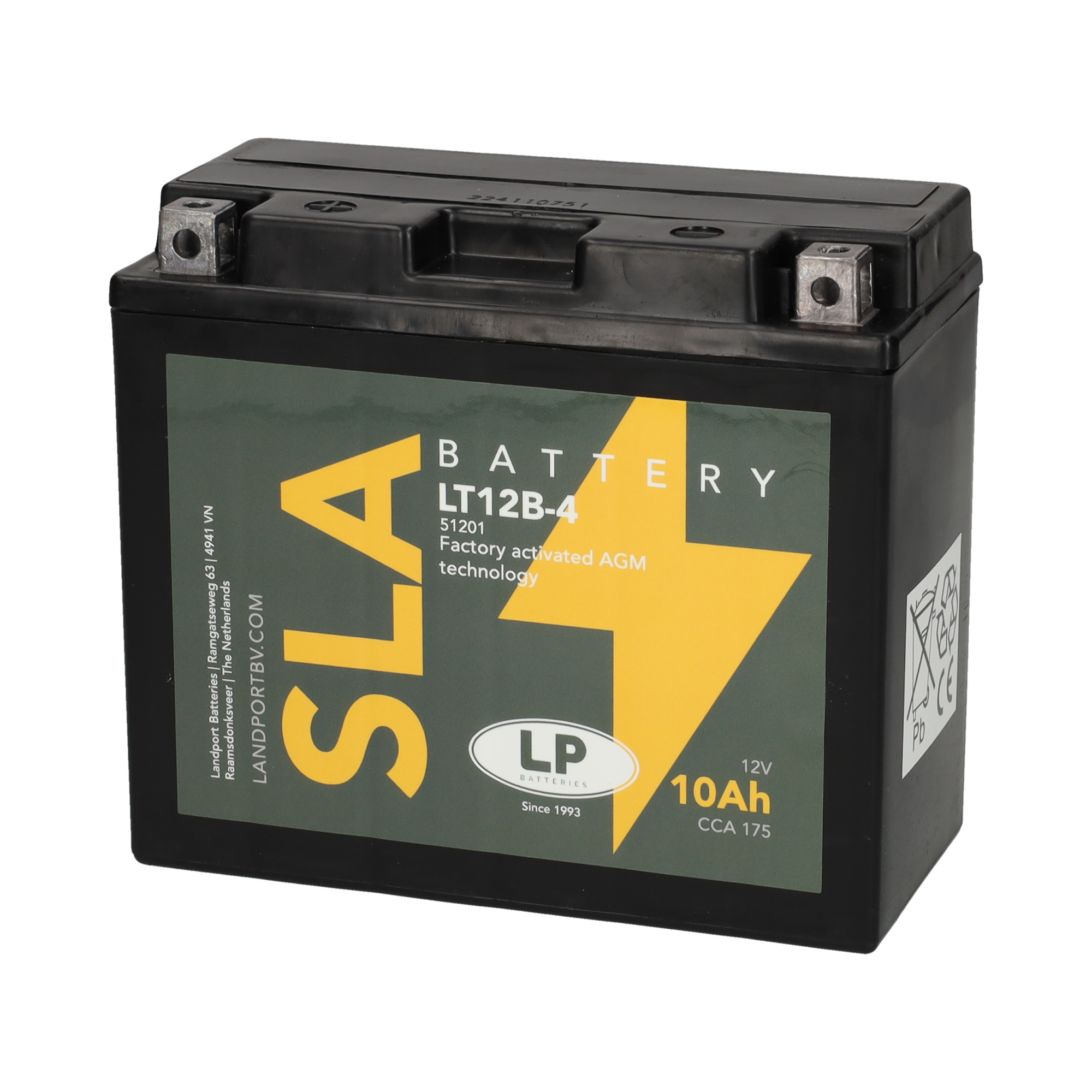 その他 ma SLA LT12B-4 Motor accu 12 volt 10 ah (51201 - YT12B-4) - Accu
