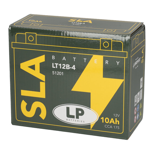 Landport (LP) SLA LT12B-4 Motor accu 12 volt 10,0 ah (51201 - YT12B-4)