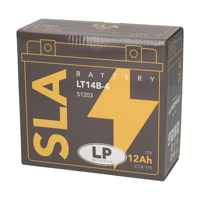 Landport (LP) SLA LT14B-4 Motor accu 12 volt 12,0 ah (51203 - YT14B-4)