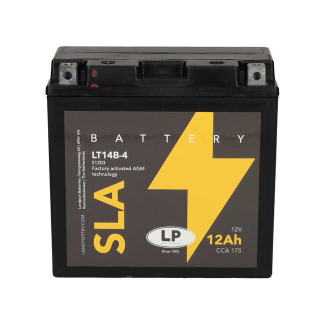 Landport (LP) SLA LT14B-4 Motor accu 12 volt 12,0 ah (51203 - YT14B-4)