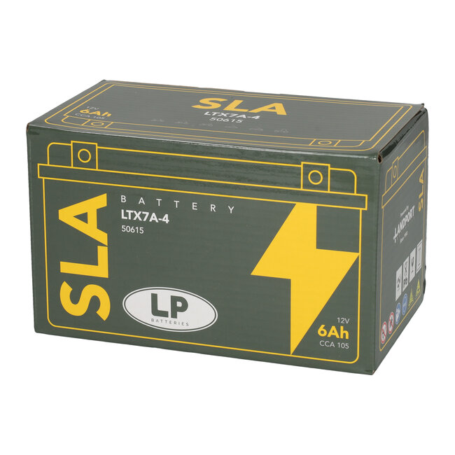 Landport (LP) LTX7A-4 (SLA 12-6) Motor accu 12 volt 6,0 ah (50615 - YTX7A-4)