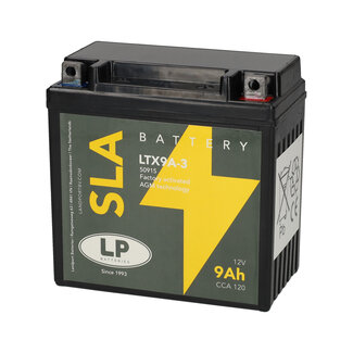 Landport (LP) SLA LTX9A-3 motor accu 12 volt 9 ah (50915 - YTX9A-3)