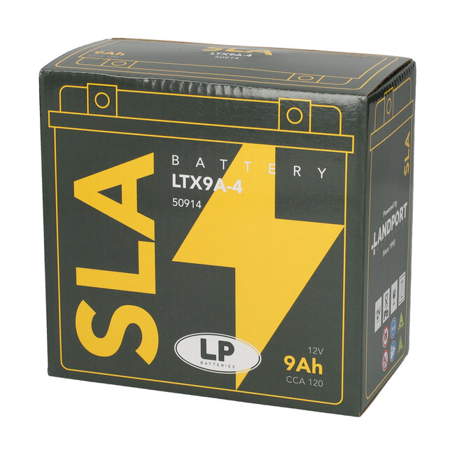 Landport (LP) SLA LTX9A-4 motor accu 12 volt 9 ah (50914 - YTX9A-4)