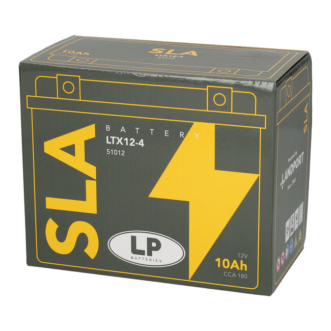 Landport (LP) SLA LTX12-4 (SLA 12-10) Motor accu 12 volt 10,0 ah (51012 - YTX12-4)