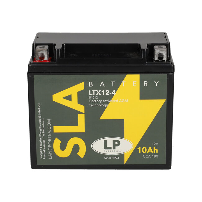Landport (LP) SLA LTX12-4 (SLA 12-10) Motor accu 12 volt 10,0 ah (51012 - YTX12-4)