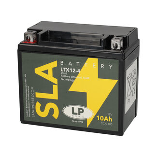 Landport (LP) SLA LTX12-4 (SLA 12-10) Motor accu 12 volt 10 ah (51012 - YTX12-4)