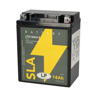 Landport (LP) SLA LTX14AH-3 motor accu 12 volt 14 ah (51411 - YTX14AH-3)