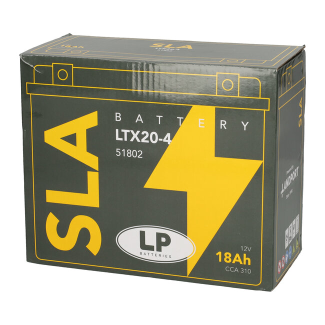 Landport (LP) SLA LTX20-4 motor accu 12 volt 18 ah (51802 - YTX20-4)
