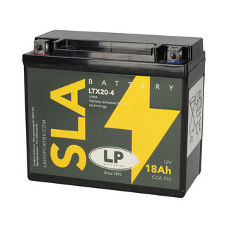 Landport (LP) SLA LTX20-4 motor accu 12 volt 18 ah (51802 - YTX20-4)