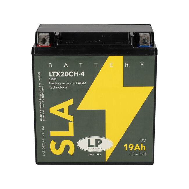 Landport (LP) SLA LTX20CH-4 motor accu 12 volt 19 ah (51808 - YTX20CH-4)
