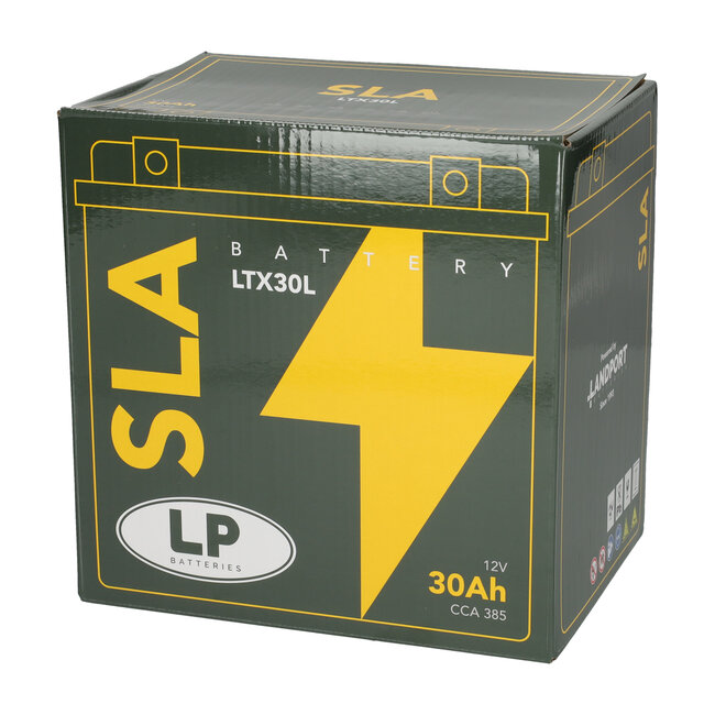 Landport (LP) SLA LTX30L Motor accu 12 volt 30,0 ah (83000 - YTX30L)