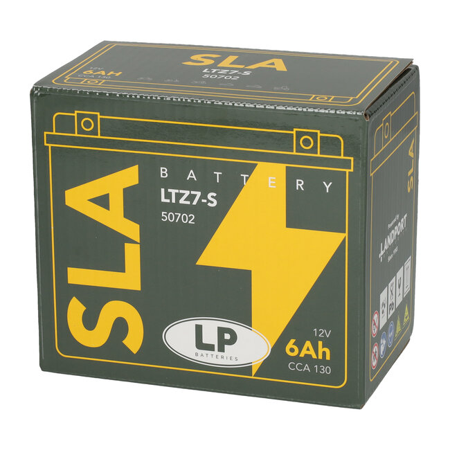 Landport (LP) SLA LTZ7-S Motor accu 12 volt 6,0 ah (50702 - YTZ7-S)
