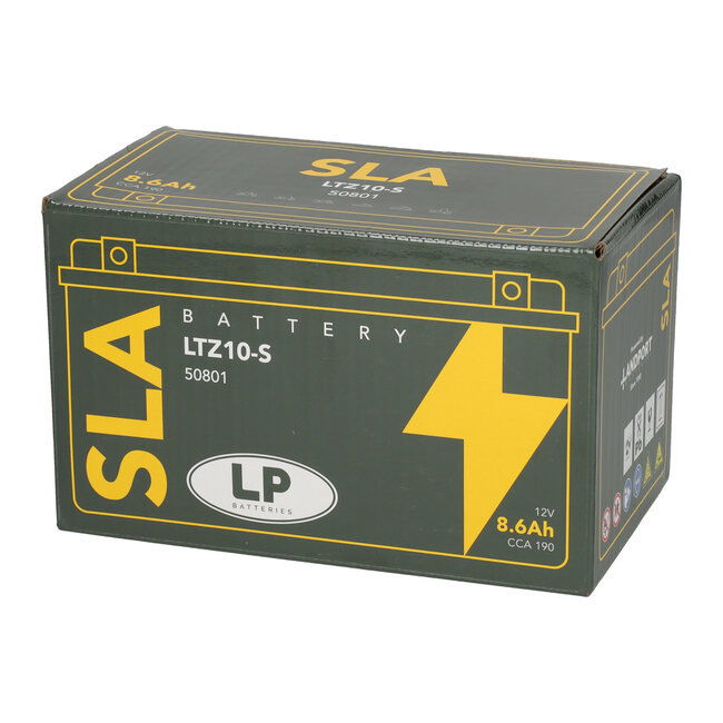 Landport (LP) SLA LTZ10-S Motor accu 12 volt 8,6 ah (50801 - YTZ10-S)