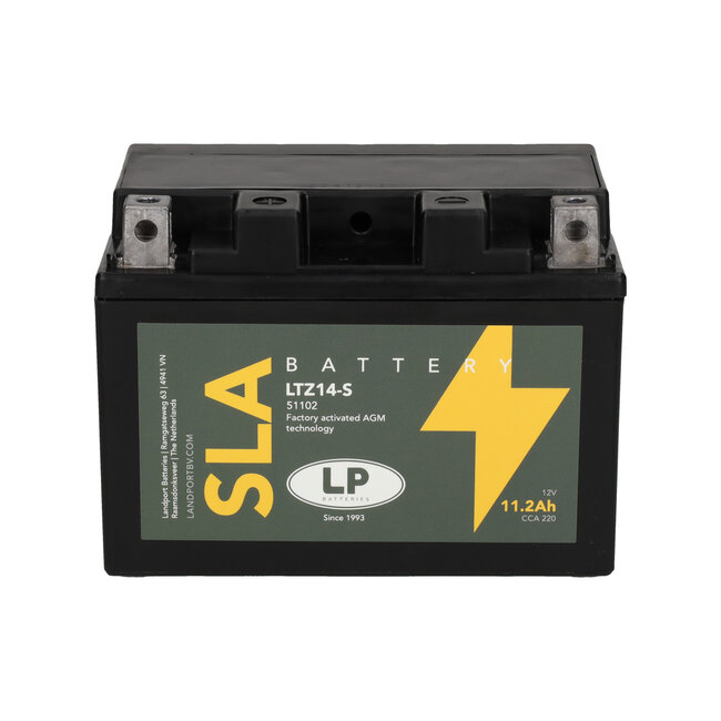 Landport (LP) SLA LTZ14-S Motor accu 12 volt 11,2 ah (51102 - YTZ14-S)