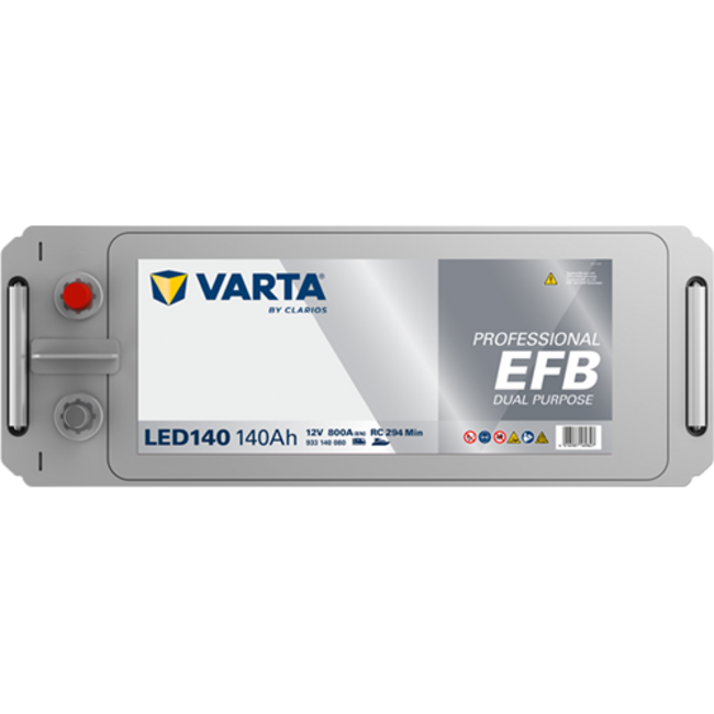Varta LED140 accu 12 volt 140 ah Dual Purpose EFB