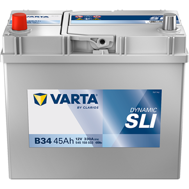 Varta Auto accu 12 volt 45 Ah SLI Dynamic type B34