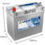 Varta Auto accu 12 volt 45 Ah SLI Dynamic type B34