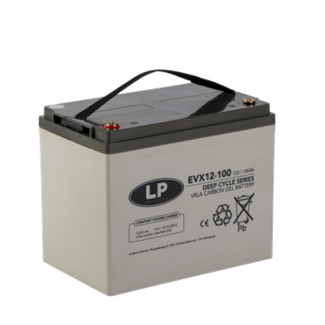 Landport (LP) AGM-GEL-Carbon accu EVX12-100 Deep Cycle 12 v 100 ah