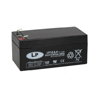 Landport (LP) VRLA-LP accu 12 volt 3,4 ah LP12-3,4 VDS