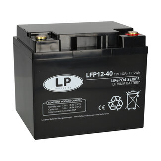 Landport (LP) Lithium accu LFP V12-40 LiFePo4 12 volt 40 Ah 512 Wh
