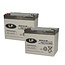 Landport (LP) 2x EVX12-39 AGM / GEL / Carbon accu's 12 volt 39 ah