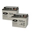 Landport (LP) 2x EVX12-53 AGM / GEL / Carbon accu's 12 volt 53 ah