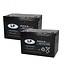 Landport (LP) 2x EVX12-76 AGM / GEL / Carbon accu's 12 volt 76 ah