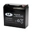 Landport (LP) 2x EVX12-25 accu's 12 volt 25 ah + acculader 24v 2,8A