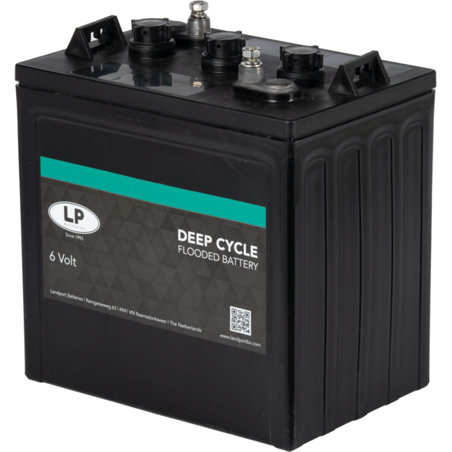 Landport (LP) Deep Cycle accu 6 volt 262 ah type DC LP 145