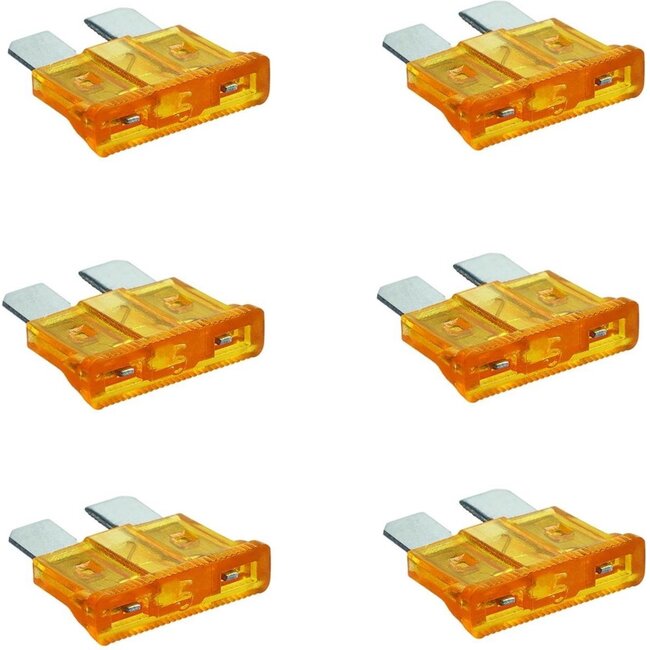 ProPlus Steekzekeringen 5 Ampère licht BRUIN 6 stuks