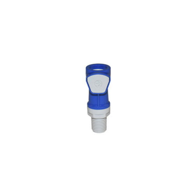 BWT 09FBLU1 Vrouwelijke snelkoppeling BLAUW (3/8 inch / 10 mm)