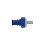 BWT 09MBLU1 Mannelijke snelkoppeling BLAUW  (1/4 inch / 6 mm)