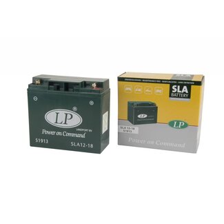 LP SLA 12-18 Motor accu 12 volt 18 ah