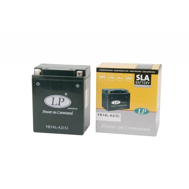 Landport (LP) SLA YB14L-A2(s) Motor accu 12 volt 14,0 ah