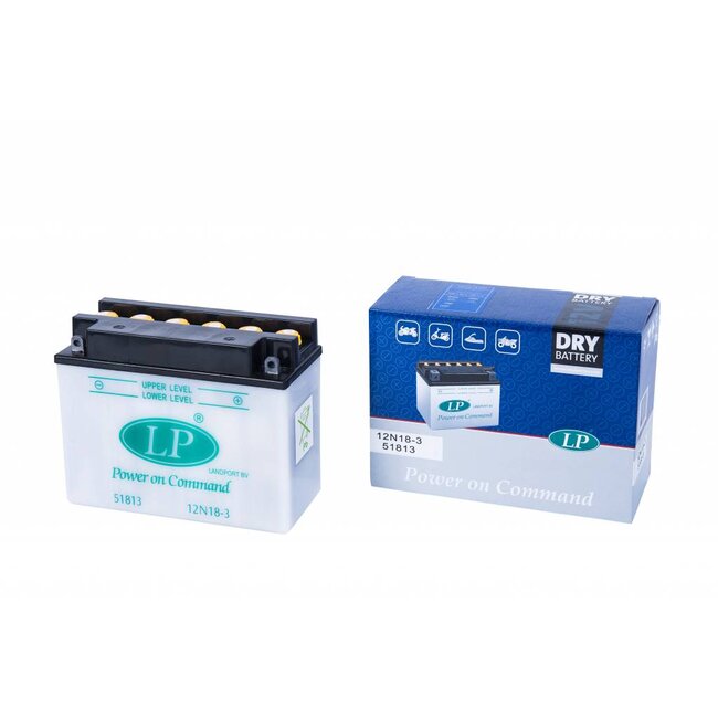 Landport (LP) 12N18-3 motor accu 12 volt 18,0 ah