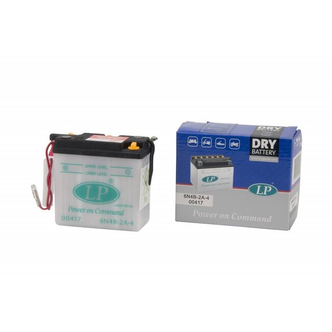 Landport (LP) 6N4B-2A-4 motor accu 6 volt 4,0 ah